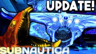 Subnautica  NEW WARPER SOUNDS IN GAME NEW GHOST LEVIATHAN ROAR UPDATED LAVA LIZARD  Gameplay [upl. by Acinnod]