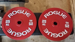 Rogue Fitness 25kg Steel Calibrated Plates Unboxing [upl. by Archer]