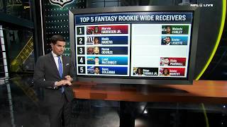 Marvin Harrison Jr and Rome Odunze among Top5 fantasy WRs 👀  NFL Live [upl. by Edlyn]