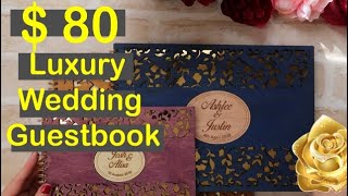 How I make Luxurious Wedding Guestbooks  Laser cut  MBI CRAFT [upl. by Brose]