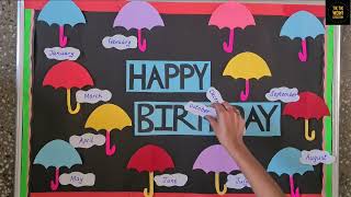 birthday chart ideas for schoolclassroom birthday decoration ideas Birth day bulletin board ideas [upl. by Roid707]