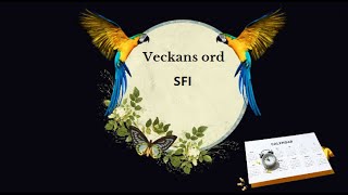 Veckans ord  SFI [upl. by Ahse]