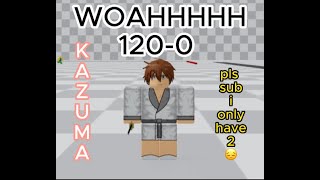 Roblox ABA NEW KAZUMA TECH 1200 EASY [upl. by Latisha]