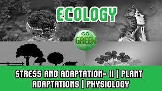 6 Ecology  Stress and Adaptation II  Plant Adaptations  Physiology  Morphology  Homeostasis [upl. by Enrique]