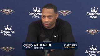 Willie Green Recaps Loss to OKC  PelicansThunder Postgame 11132024 [upl. by Kho]