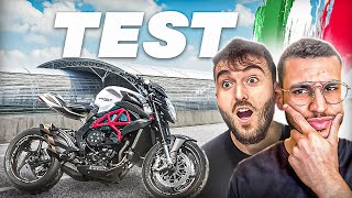 CETTE MOTO NE NOUS A PAS MIS DACCORD  TEST MV AGUSTA BRUTAL 800 [upl. by Esinev75]