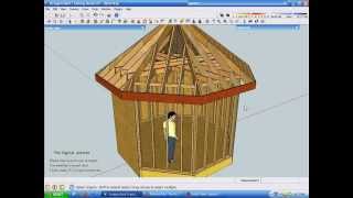 Exploring Octagonal Roof Framing Part One [upl. by Koller]