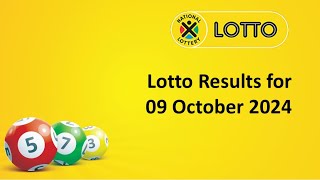 Lotto Results 09 October 2024 [upl. by Yzmar]