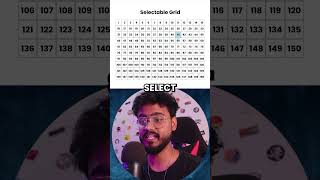 Selectable Grid in React JS 🔥🔥 reactjs javascript reactjstutorial [upl. by Drawe]