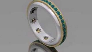 spinner ring with blue diamonds [upl. by Joiner]