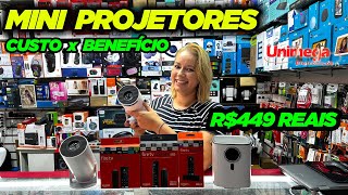 MINI PROJETORES CUSTO BENEFÍCIO R449  UNIMEGA ELETRÔNICOS SANTA EFIGÊNIA [upl. by Ehcropal607]