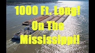 Lock amp Dam 14 Mississippi River and 1000 ft Barge TBT [upl. by Neirod164]