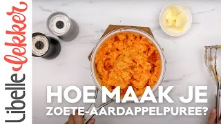 Hoe maak je zoeteaardappelpuree [upl. by Charin896]