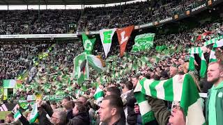 You’ll never walk alone  Celtic Vs St Johnstone  Green brigade St Patrick’s Day display [upl. by Joya220]