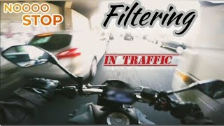 Filtering  Yamaha MT07 heavy traffic roadsitalia power full exhaust pure sound [upl. by Aurel]