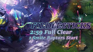 Fiddlesticks Full Clear Guide  259 Raptors Start 1 Smite Season 1412 [upl. by Etnaik]