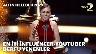 Pantene Altın Kelebek 2023 En İyi InfluencerYouTuber – Berfu Yenenler [upl. by Annek173]