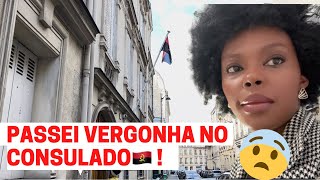 Fui tratar o meu BI no consulado Angola em Paris e passei uma vergonha enorme vlog angola [upl. by Hallvard]