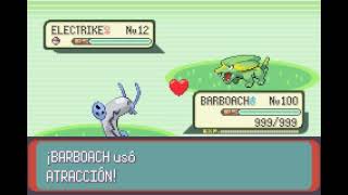 POKEMON EMERALD  BARBOACH  ATRACCIÓN  ATTRACT [upl. by Uriia]