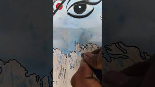 water drawing of Mata Durga [upl. by Etireuqram]