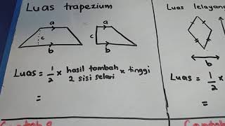 T1 Mengira Luas trapeziumamp lelayang [upl. by Asetal585]