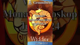 Widder GESUNDHEIT 🩺 Horoskop Juli 2024 [upl. by Mattias800]