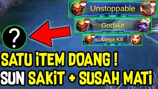 BUILD SUN TERSAKIT 2020  TUTORIAL SUN MOBILE LEGENDS [upl. by Yatnohs251]