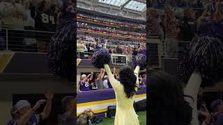 POV NFL Cheerleaders on Game Day 💜 skol [upl. by Ij]