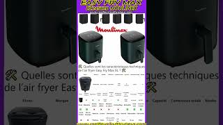 💡 Easy Fry Max Moulinex EZ245820 friteusesanshuile avis friteuseaair airfryer [upl. by Zeuqcaj]