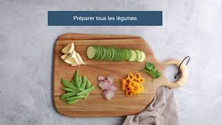 Poêlée de suprêmes soufflés aux 5 légumes et légumes de printemps avec lOlympique Lyonnais Féminin [upl. by Ttenaj]