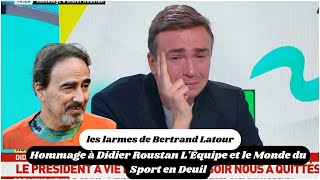 Hommage à Didier Roustan  LÉquipe et le Monde du Sport en Deuil [upl. by Imekawulo287]