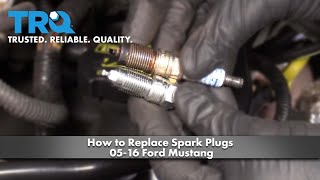 How to Replace Spark Plugs 0516 Ford Mustang [upl. by Landau]