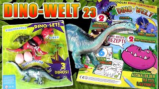 Dino Welt 23 mit TRex  Diplodocus  Stegosaurus  Eier amp Palme  DinoWitze  Rezept und mehr [upl. by Lemmuela]