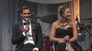 Roger Federer reflects on his quotrock solidquot relationship with Mirka  Mastercard Hopman Cup 2018 [upl. by Odraner]