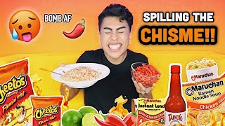 SPICY MARUCHAN AND HOT CHEETOS MUKBANG  Louies Life [upl. by Given]