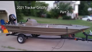 Buying a 2021 Tracker Grizzly 1648 SC Part 2 [upl. by Tanitansy]