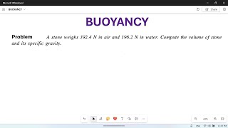 Buoyancy Numerical problem03 Submerged stone [upl. by Hulda322]