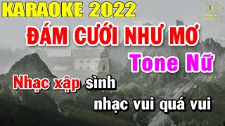 Đám Cưới Như Mơ Karaoke Tone Nữ Nhạc Sống  Trọng Hiếu [upl. by Mercedes]