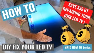 HOW TO FIX SAMSUNG TV WITH BLACK SCREEN TV Disassembly amp Fix [upl. by Zetram157]