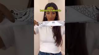 Bandana hairstyle shorts yt youtubeshorts hairstyle bandana fashion beauty accessories 2024 [upl. by Yekcir]