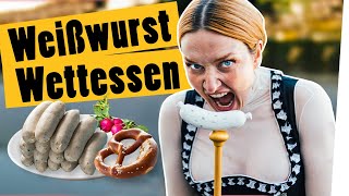 Weißwurst Wettessen Iss mehr Weißwürste als ein echter Bayer  Das schaffst du nie [upl. by Cerys]