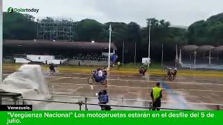 quotVergüenza Nacionalquot Los motopiruetas estarán en el desfile del 5 de julio [upl. by Nollat]