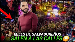 El Salvador se Descontroló 😱 Miles de Salvadoreños salieron a las calles en total Tranquilidad 😱 [upl. by Ednalrym949]