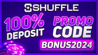 Shuffle casino promo code BONUS2024 for 100 deposit bonus  shuffle referral code review 2024 [upl. by Ettegroeg]