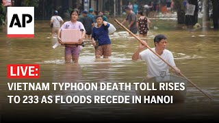 LIVE Vietnam typhoon death toll rises to 233 as floods recede in Hanoi [upl. by Brenden659]