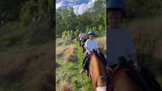 Me and my little brother’s first time riding a horse [upl. by Constant]