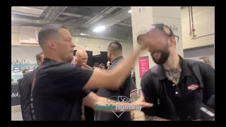 NATE DIAZ SLAPS quotFULL SENDquot REPORTER AT UFC 276 [upl. by Krahling]