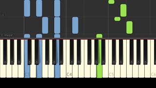 Russia  Katyusha  Easy Piano Music  EASY amp SLOW [upl. by Nirihs]