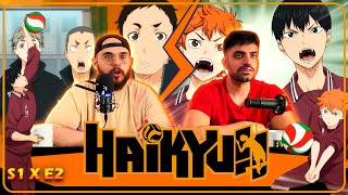 هایکیو  انیمه هایکیو فصل 1 قسمت 2  Haikyu anime reaction S1x E2 [upl. by Hcir]