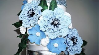 Cake decorating tutorials  how to make Fondant Flowers  Sugarella Sweets [upl. by Paten]